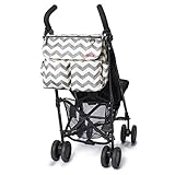 Skip Hop 220305 Dash Signature Chevron – Wickeltasche, grau / weiß - 5