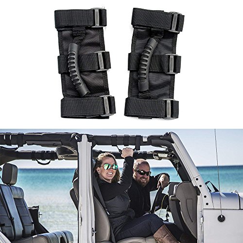 Toppower Manija de la barra de la barra del rodillo para  Wrangler YJ TJ JK Rubicón Sahara ilimitado 2 PC