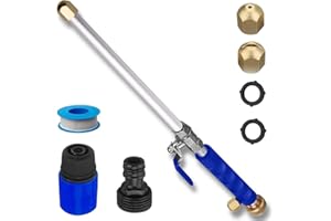 BEKASA Jet Nozzle Pressure Washer, High Pressure Power Washer Wand Hose Nozzle, Extendable Garden Hose Washer for Garden Watering Car Glass Window Cleaning