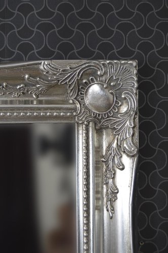 SILVER Swept Frame Wall Overmantle MIRROR Shabby Chic Style, Lots of sizes 3 Inch Moulding (26 x 22