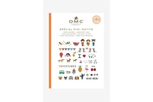 DMC - Mini libro punto de cruz MOTIVOS, format A6, 40 pages avec 80/100 mini motifs
