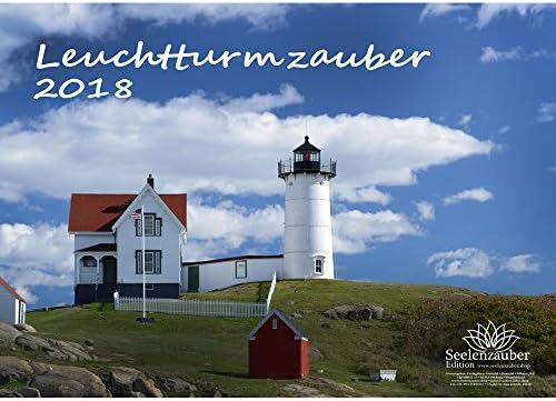 Premium Calendar 2018; DIN A4; Lighthouse; Lighthouse Spell – Gift Pack with 1 Greetings Card &amp; 1 x Christmas Card – Edition Soul