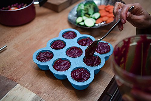 Schadstofffreier Gefrierbehälter zum Einfrieren und Aufbewahren von Babynahrung mit Deckel - 7