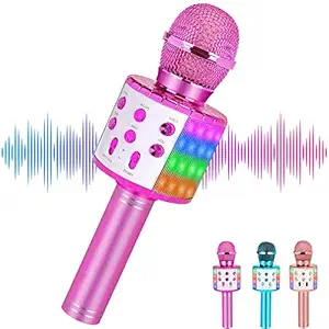 Niskite for 4 5 6 Year Old Little Girls, Bluetooth Karaoke Microphone for Kids,Best Girl Toys Age 3-12,Most Popular Birthday Presents for 7 8 9 10 Year Old Teenage