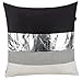 Produktbild BRANDSSELLER Dekokissen Zierkissen Kopfkissen - mit Füllung und Reissverschluss "Glamour" - ca. 45x45cm - Grau/Silber/Schwarz
