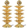 MAHA Pack 30% More Lighter 5 Layer s for Pooja Room Electric Diya Deepak Light Pooja Diya Light Mandir Diya for Home Temple Decor Electric Diya (Pack of 1) J@11