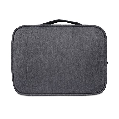 BUBM Mehrfachfunktion Kabelorganiser Tasche Reisetasche mit Doppelschichten für Elektronische Zubehöre wie Netzteil, Maus und USB Stricks(Groß, Schwarz) - 7