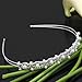 Bridal Headband - SODIAL(R)Rhinstone Pearl Decor Wedding Bridal Hair Barrettes Hairband Headband Tiara (Sliver)