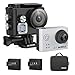 Produktbild WiMiUS L2 4K Actioncam Wifi Action Cam HD 1080P Unterwasserkamera 12MP Sport Action Camera Kamera Wasserdichte Helmkamera 2,0 Zoll 170 ° Weitwinkel mit 2 Akkus(Silber)