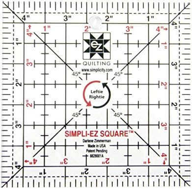 Leftie Rightie 4.5" Sqaure Acrylic Quilting Template