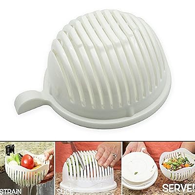 Maknoe 60 Seconds Salade Maker Coupe-Couteau Trancheur Facile à faire Healthy Fresh Salad Slicers