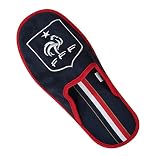 Materiales Poliéster y goma. FFF - oficial de la selección de Francia de fútbol - Zapatillas para hombre, talla DE adulto, Hombre, azul, 42