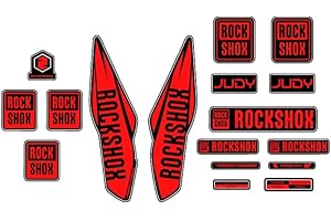 STAR SAM Stickers Compatible with Rock Shox Judy 2017-29 Inches Red 1 CMT