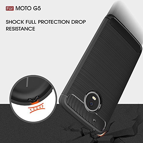 Lenovo Moto G5 Funda Estuyoya Silicona Efecto Carbono funda trasera Dise o Duradero alta calidad Antigolpes Gel Flexible Carcasa para Moto G5 - Negro reviews Lenovo Moto G5 Funda Estuyoya Silicona Efecto Carbono funda trasera Dise o Duradero alta calidad Antigolpes Gel Flexible Carcasa para Moto G5 - Negro