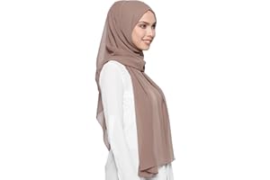 YUFFQOPC Hijab Muslimisches Kopftuch Damen Premium ChiffonModerne islamische Chiffon Kopftücher für Damen Damen Tuch Schal Türkische Premium Qualität