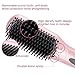 2-in 1 Ionic Hair Straightener Brush MCH Heating Hair Straightening Irons with Free Heat Resistant Glove and Temperature Lock Function (Golen Pink)