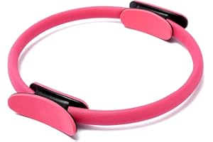COURTI Anillo de Pilates con Mango cómodo, Anillo de Entrenamiento Deportivo Duradero Antideslizante para Mujeres, círculo de Resistencia cinética de Fitness, círculo de Yoga