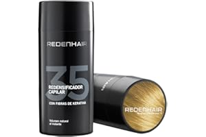 Redenhair - Microfibras Capilares de Queratina con Efecto Redensificador - Color Rubio - Tratamiento Capilar para Hombre y para Mujer - Aportan Densidad y Volumen al Cabello - 23 g