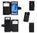 Produktbild Ulefone U007 Hülle case, KuGi MX Stil 5-Zoll-Universal-PU-Abdeckung + TPU Hülle für Ulefone U007 / Ulefone U007 pro 5.0 inch smartphone.(Schwarz)