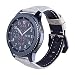 Produktbild 99native Für Samsung Gear S3 Uhrenarmband Premium-Lederband, stilvolle und elegante klassische Breite 22mm Länge 170-220mm (Weiß)