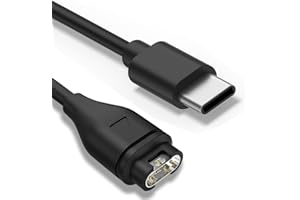 UNNDERWISS Type C Chargeur montre cable Compatible avec Garmin Fenix 7 7x 7 pro, 6 6S 6X Pro, Fenix 5 5S 5X Plus, Forerunner 165 265 965 955 745 45 55 255, Vivoactive 3 4 4S,Venu 2 3 3s,Instinct 2, epix 2 pro