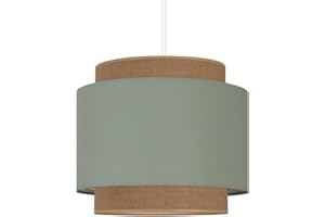 youngDECO® Lampa sufitowa BOHO 2xE27, Vintage, Rattan, Bali, duży klosz Ø38cm, lampa wisząca do pokoju dziecięcego, sypialni, salonu, kuchni, biura, wyprodukowano w Polsce