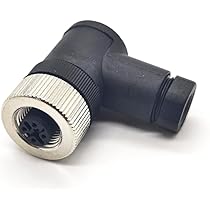 Connettore M12 Impermeabile 4 Pin Ad Angolo Retto - Plug Per Sensori Industriali E Automazione