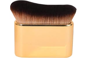ENZYLUXE Self Tanning Brush, Self Tan Brush Applicator Self Tanner Brush Foundation Body Makeup Brushes Self Tan Blending Brush for Face and Body（Gold)