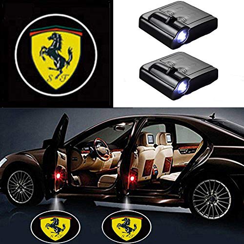 MIVISO Compatible Logo Lights Wireless Ghost Lamp Accessories Car Door Lights Projector Easy Installation Welcome Emblem 2 Pcs