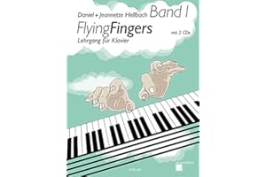Acanthus Music Acanthus Music Flying Fingers Band 1 Klavier von Daniel Hellbach mit 2 CDs Arbeitsmaterial für Technik, Improvisation, Theorie und Musikwissen mit bunter herzförmiger Notenklammer