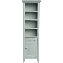 Melody Jane Puppenhaus-Badezimmerschrank – Schmal & Hoch, 1:12 Maßstab, Braun