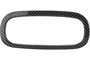 KIMISS Trim pulsante aria condizionata-Trim del Pulsante Dell'aria Condizionata, Pannello CD in Stile Fibra di Carbonio Rivestimenti del Coperchio del Pulsante Dell'aria Condizionata per Smart Fortwo/Forfou