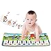 Produktbild Musical Teppich, BelleStyle Baby Musical Piano Spielteppich Matte Musikinstrument Spielzeug Touch Spiel Keyboard Gym Play Mat für Kinder (Blau)