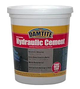 Damtite Waterproofing 07031 Grey Hydraulic Cement, 2.5 lb. Pail