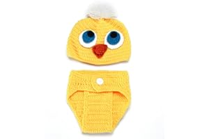 ikasus Baby Photography Clothing,Appena Nato Costume Realizzati all’Uncinetto Maglia Cartoon Costumi, Neonato Vestiti del Vestito Foto Puntelli 0-12 Mesi
