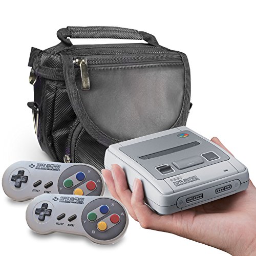 Bolsa SNES MINI Orzly Bolsa de Viaje para la Super Nintendo Classic Mini Edition Nuevo Modelo 2017 Versi n Mini Super NES Perfecto para Consola Cable 2 Mandos Incluye Correa Asa NEGRO Bolsa SNES MINI Orzly Bolsa de Viaje para la Super Nintendo Classic Mini Edition Nuevo Modelo 2017 Versi n Mini Super NES Perfecto para Consola Cable 2 Mandos Incluye Correa Asa NEGRO