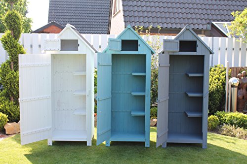 Leco Gartenschrank Vintage, weiß, 77 x 55 x 179 cm, 33600100 - 3