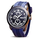 Amstt Herren Uhren Boy 's Digital Sport Uhr Militär Kompass Armbanduhr Wasserdicht Schwarzes Armbanduhren (tiefes Blau)