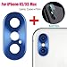 Produktbild Fcostume Metall Rückfahrkamera Objektiv Hülle Schutzfolie + Film für iPhone XS/XS max (Blau)