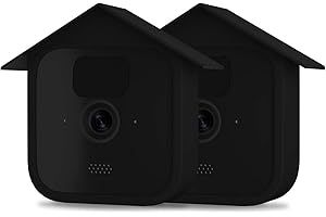 HOLACA Silikon-Schutzhülle, kompatibel mit Allen neuen Blink Outdoor Kameras wasserdichter Schutz, weich, leicht für Blink Outdoor-Sicherheitskamera schwarz, 2 Stück