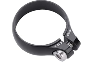 VGEBY1 Bike Seatpost Clamp, 31.8mm for 27.2, Quick-Release Seat Post Clamp, Aluminium, Black, Clamp