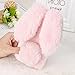 Price comparison product image squarex FANTASTIC Luxury Bling Diamond Bunny Rabbit Fur Plush Fuzzy Fluffy Soft Phone Case Cover For Iphone X (Pink, Iphone X)