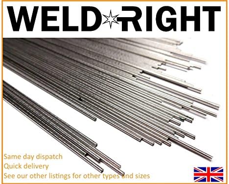 Weldrite 40x Aluminium Alu 4043 Tig Filler Welding Rods 1.6mm