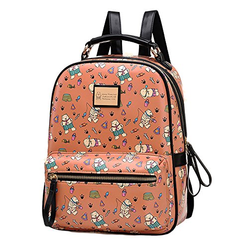 Fashion Plaza-Mochila de hombros para Chicas Mochila escolar/ de viaje C5805 (Caqui)