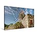 Produktbild Premium Textil-Leinwand 75 cm x 50 cm quer, Provenzianische Windmühle aus Frankreich nahe Arle in der Provence | Wandbild, Bild auf Keilrahmen, ... Leinwand, Leinwanddruck (CALVENDO Natur)