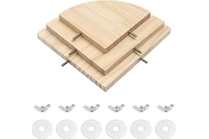 Keboyoe 3Pcs Hamster Sprungbrett Kleintier Plattform Springboard Plattform für Papageien,Eichhörnchen,Hamster (Groß,Mittel und Klein)