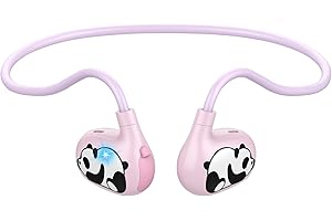 iDIGMALL Kids Headphones, Open Ear Headphones for Child Teens Girls, Bluetooth 5.4 Earphones w/Built-in Mic, 13g Ultra-Light Wireless Earpiece Comfort-Fit for Phone Tablet Sports Home School, 10 Hrs