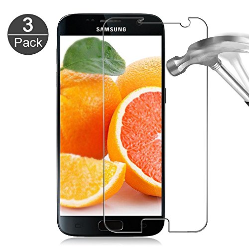  3-Unidades Protector de pantalla Galaxy S7 Vanzon   Cristal Vidrio Templado Premium Para Samsung Galaxy S7