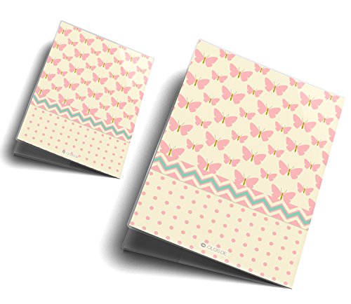 U-Heft Hülle SET Eule Schmetterling Untersuchungsheft Hülle & Impfpasshülle personalisierbar mit Namen & Geburtsdatum - 6