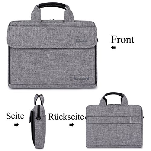 BRINCH Laptoptasche  unisex Messenger Bag Oxford Gewebe Umh  ngetasche Aktentasche mit Tragriemen f  r 17 - 17 3 Zoll Laptop   Notebook   MacBook   Ul